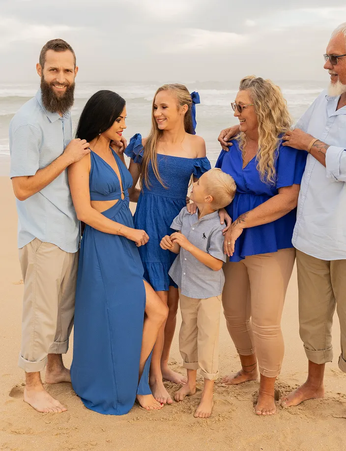 Family at the beach. Family Photography
